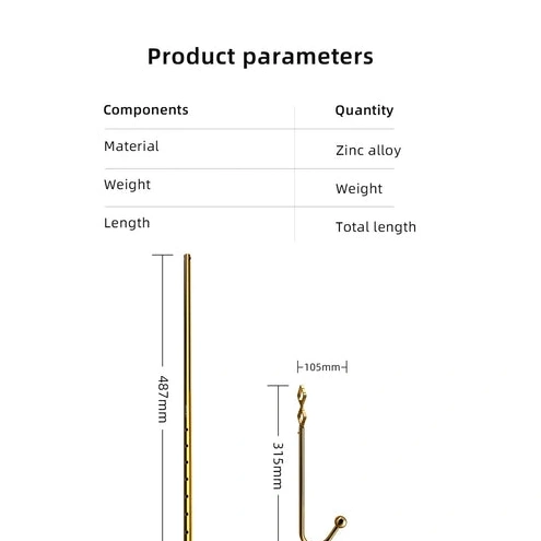 3867 Anal Adjustable Hook Golden AllNight LOCKINK Set 0102